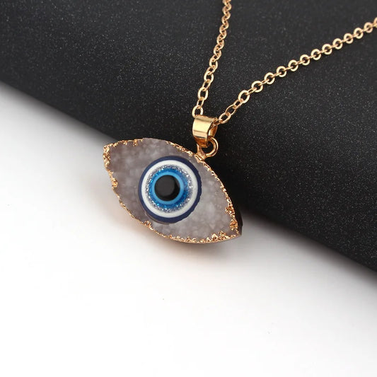 Turkish Evil Eye Boho Clavicle Pendant Necklace