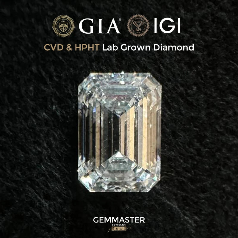 Emerald cut Lab Diamond With GIA IGI certificate
Clarity: VVS VS
Colour: D E F
Size: 1ct 2ct 3ct
Cut: Excellent cut