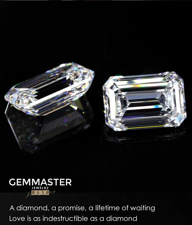 Emerald cut Lab Diamond With GIA IGI certificate
Clarity: VVS VS
Colour: D E F
Size: 1ct 2ct 3ct
Cut: Excellent cut