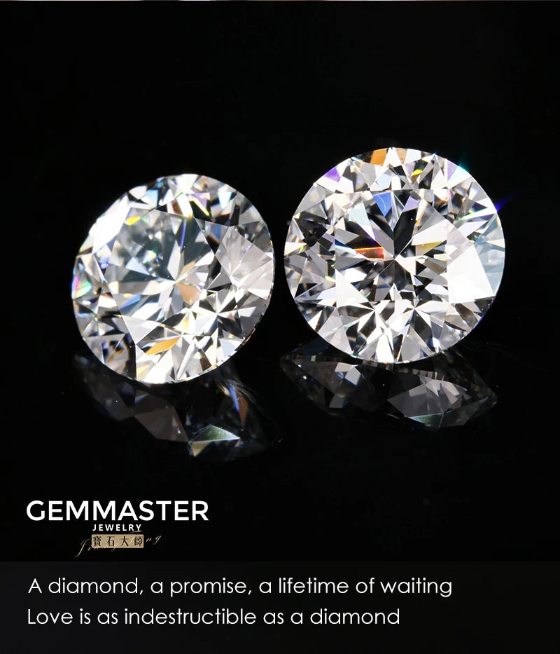 Round Brilliant cut Lab grown diamonds including a GIA IGI certificate 
Colour: D E F G 
Clarity: VVS 
Sizes: 1ct 2ct 3ct