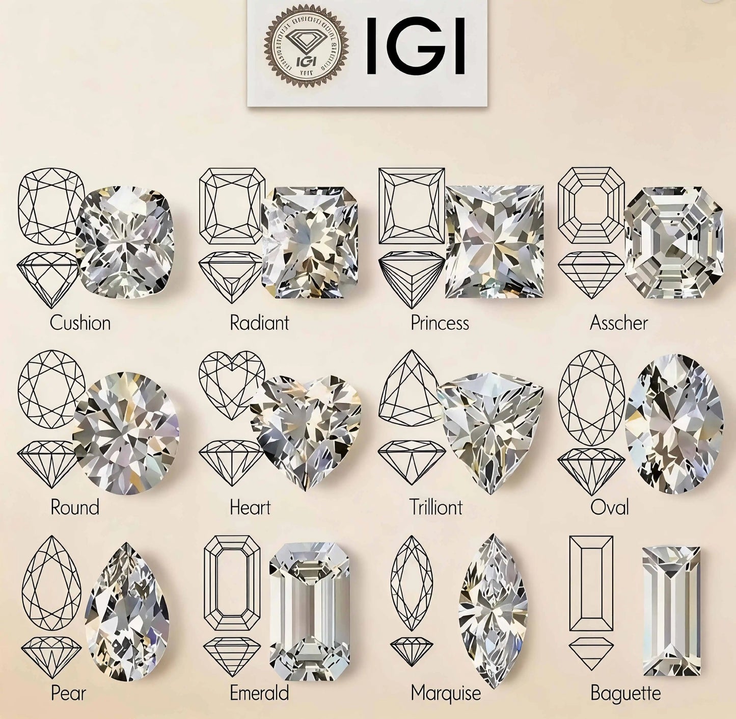 Pear cut Lab grown diamonds including a GIA IGI certificate 
Colour: D E F
Clarity: VS VVS
Sizes: 0.5ct 3ct
Cut: Excellent cut