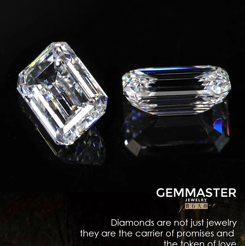 Emerald cut Lab Diamond With GIA IGI certificate
Clarity: VVS VS
Colour: D E F
Size: 1ct 2ct 3ct
Cut: Excellent cut