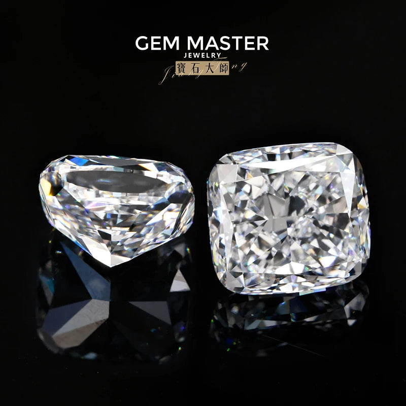 Cushion cut Lab grown diamonds including a GIA IGI certificate 
Colour: D E F 
Clarity: VVS
Sizes: 0.5ct 1ct
Cut: Excellent cut