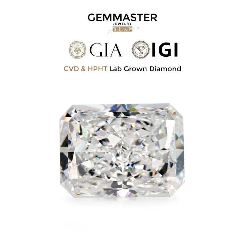 Lab Grown Diamond Round Brilliant IGI GIA certificate DEFG VVS Loose Diamond 1ct 2ct 3ct CVD HPHT Lab Diamond Custom shape