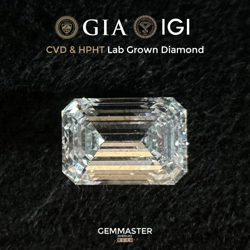 Emerald cut Lab Diamond With GIA IGI certificate
Clarity: VVS VS
Colour: D E F
Size: 1ct 2ct 3ct
Cut: Excellent cut
