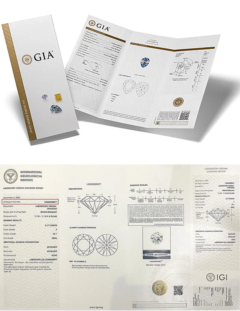 Cushion cut Lab grown diamonds including a GIA IGI certificate 
Colour: D E F 
Clarity: VVS
Sizes: 0.5ct 1ct
Cut: Excellent cut
